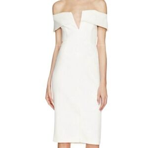 Bardot Ivory Satin Blouse